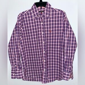 U.S. Polo Assn. Red and White Casual Button Down Shirt